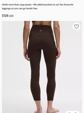 lululemon Align™ High-Rise Pant 25" size 6